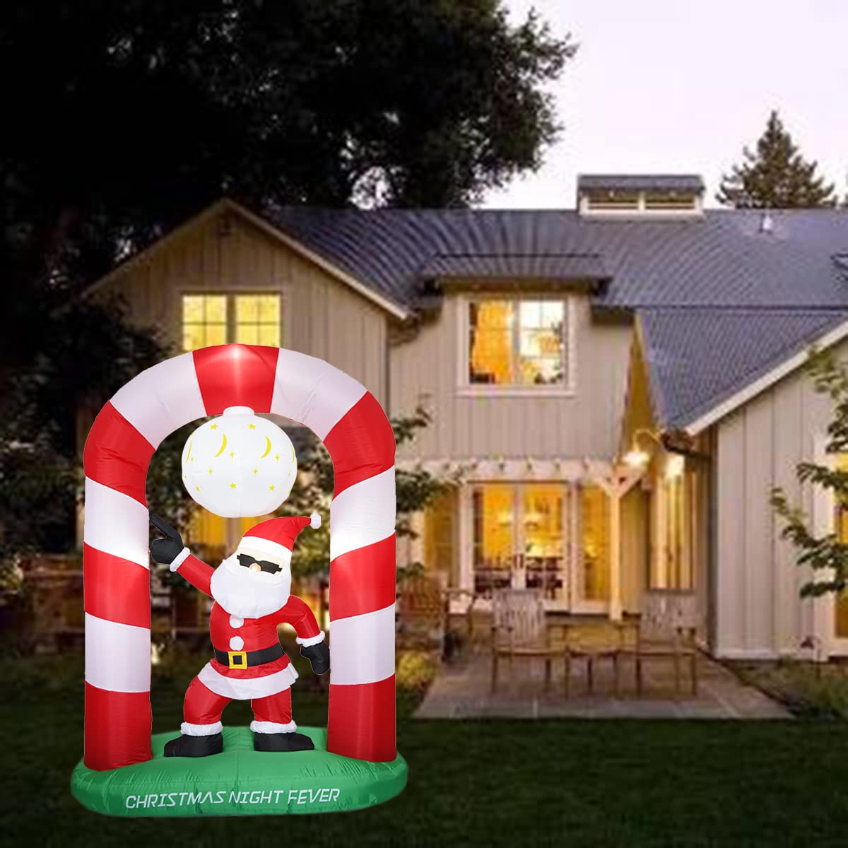 Amazon.co.jp: 8フィートのクリスマスインフレータブルサンタクロース